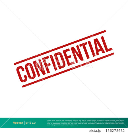 Confidential Seal Emblem. Grunge Banner Vector Template Illustration Design. Vector EPS 10. Confidential Seal Emblem. Grunge Banner Vector Template Illustration Design. Vector EPS 10. 136278682