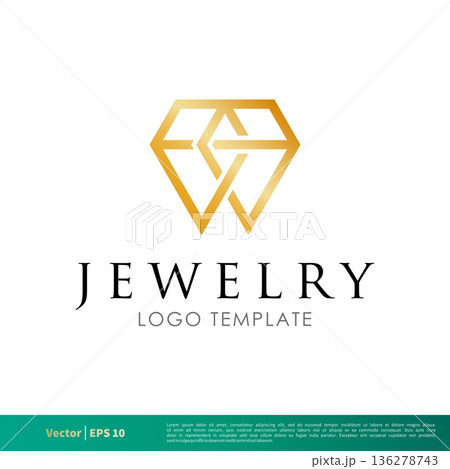 Jewelry, Diamond Icon Vector Logo Template Illustration Design. Vector EPS 10. Jewelry, Diamond Icon Vector Logo Template Illustration Design. Vector EPS 10. 136278743