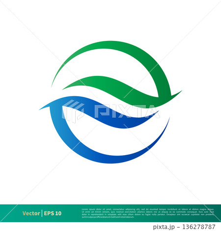 Water Wave Icon Vector Logo Template Illustration Design. Vector EPS 10. Water Wave Icon Vector Logo Template Illustration Design. Vector EPS 10. 136278787