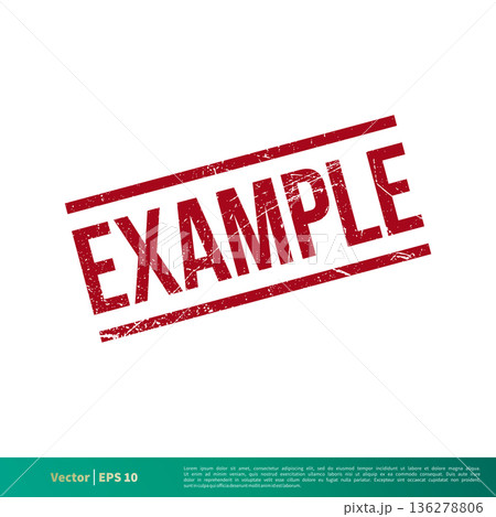 Example Stamp Vector Template Illustration Design. Vector EPS 10. 136278806