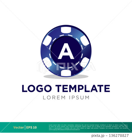 Casino Chips Icon Vector Logo Template Illustration Design. Vector EPS 10. Casino Chips Icon Vector Logo Template Illustration Design. Vector EPS 10. 136278827