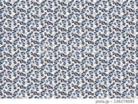 Heisei retro light blue leopard print 136279095