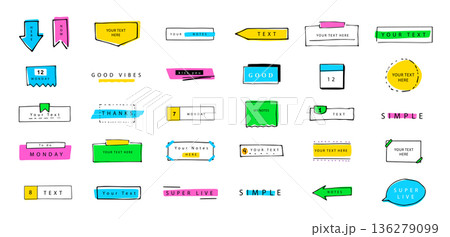 Highlight hand drawn underline. Highlight hand drawn underline. 136279099