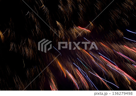 Fireworks celebrating the coming new year. Fireworks celebrating the coming new year. 136279498