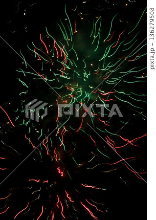 Fireworks celebrating the coming new year. 136279508