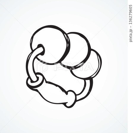 Rattle. Vector drawingのイラスト素材 [136279605] - PIXTA