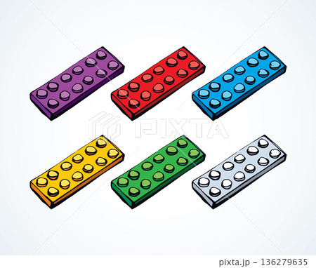 Lego. Vector drawing 136279635