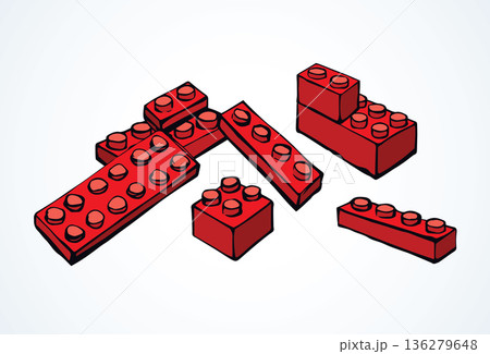 Lego. Vector drawing 136279648