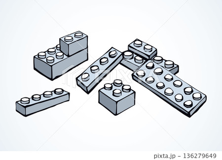 Lego. Vector drawing 136279649