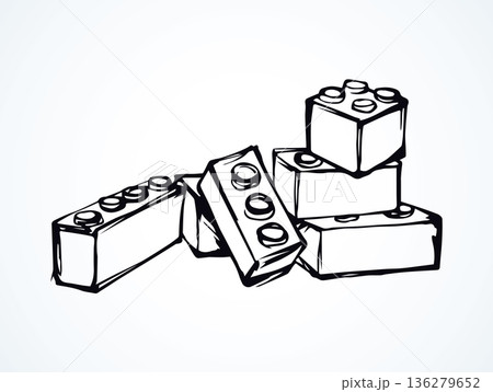 Lego. Vector drawing 136279652