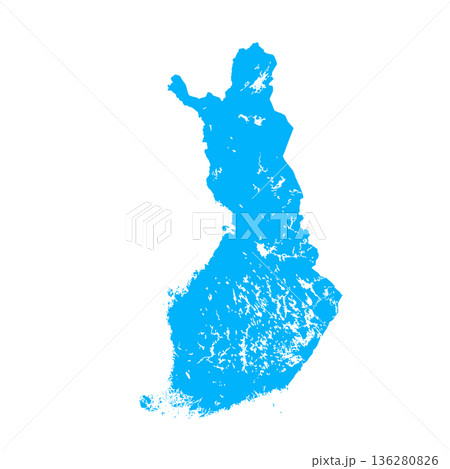 Map of Finland, sign silhouette. World Map Globe. Vector Illustration isolated on white background. Europe continent Map of Finland, sign silhouette. World Map Globe. Vector Illustration isolated on white background. Europe continent 136280826