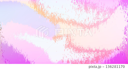 Trendy abstract rainbow blurred background. Smooth watercolor vector illustration for web, template, posters, card, banner. Pastel colors gradient mesh pattern 136281170