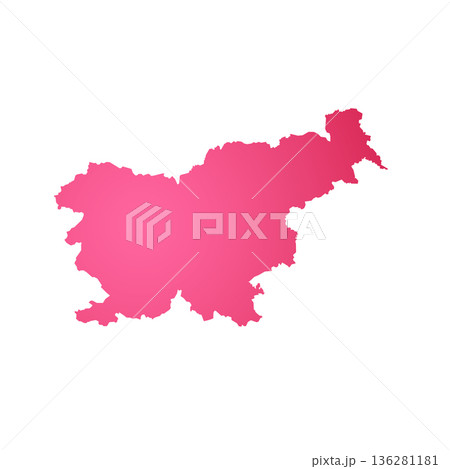 Map of Slovenia, sign silhouette. World Map Globe. Vector Illustration isolated on white background. Europe continent Map of Slovenia, sign silhouette. World Map Globe. Vector Illustration isolated on white background. Europe continent 136281181