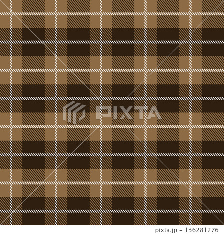 Black and brown Scotland textile seamless pattern. Fabric texture check tartan plaid. Abstract geometric background for cloth, fabric. Monochrome graphic repeating design. Modern squared ornament Black and brown Scotland textile seamless pattern. Fabric texture check tartan plaid. Abstract geometric background for cloth, fabric. Monochrome graphic repeating design. Modern squared ornament 136281276
