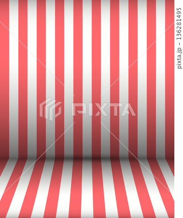 Trendy abstract pink stripes background. Color gradient vector illustration for web, template, posters, card, banner. Pastel colors simple striped studio backdrop with empty space for your content Trendy abstract pink stripes background. Color gradient vector illustration for web, template, posters, card, banner. Pastel colors simple striped studio backdrop with empty space for your content 136281495