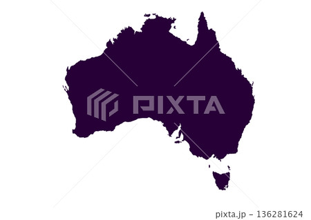 Map of Australian, sign silhouette. World Map Globe. Vector Illustration isolated on transparent background. African continent Map of Australian, sign silhouette. World Map Globe. Vector Illustration isolated on transparent background. African continent 136281624