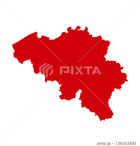Map of Belgium, sign silhouette. World Map Globe. Vector Illustration isolated on transparent background. Europe continent Map of Belgium, sign silhouette. World Map Globe. Vector Illustration isolated on transparent background. Europe continent 136281681