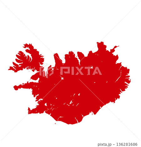 Map of Iceland, sign silhouette. World Map Globe. Vector Illustration isolated on transparent background. Europe continent Map of Iceland, sign silhouette. World Map Globe. Vector Illustration isolated on transparent background. Europe continent 136281686