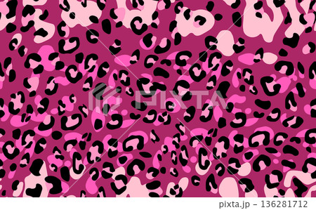 Abstract modern leopard seamless pattern. Animals trendy background. Color decorative vector stock illustration for print, card, postcard, fabric, textile. Modern ornament of stylized skin Abstract modern leopard seamless pattern. Animals trendy background. Color decorative vector stock illustration for print, card, postcard, fabric, textile. Modern ornament of stylized skin 136281712