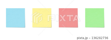 Blank Pastel Sticky Notes Set with Realistic Paper Texture in Blue, Yellow, Pink and Green. Minimal Square Memo Papers on White Bg for Office, Education, Planning, Design Mockup. Vector Illustration Blank Pastel Sticky Notes Set with Realistic Paper Texture in Blue, Yellow, Pink and Green. Minimal Square Memo Papers on White Bg for Office, Education, Planning, Design Mockup. Vector Illustration 136282736