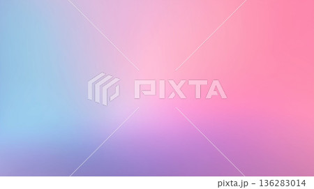 パステルカラーの柔らかなオーロラグラデーション背景素材 136283014