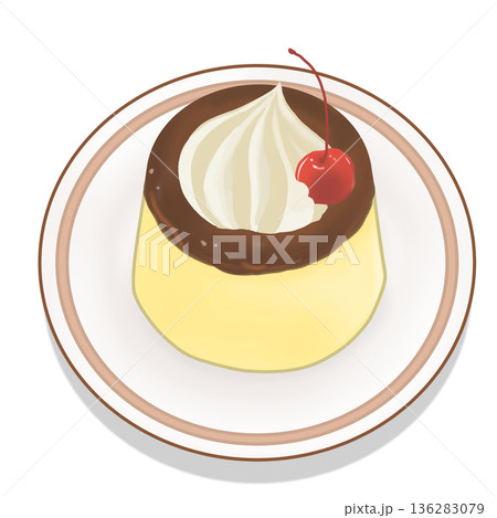 喫茶店のプリン 136283079