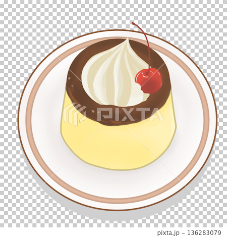 喫茶店のプリン 136283079