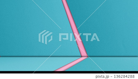 Background Studio Blue Pink Color Scene Podium Summer Kitchen Gradient Platform Minimal Cosmetic Table Product Backdrop Mockup Room Light Wall Abstract Spring Space Beauty Template Marble Desk. 136284288