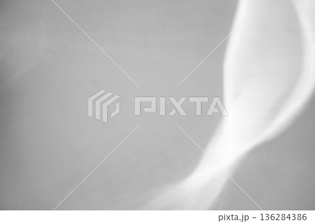 Abstract shadow drop on white wall background overlay mockup effect 136284386
