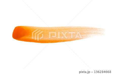 Orange brush stroke isolated on white background Orange brush stroke isolated on white background 136284668