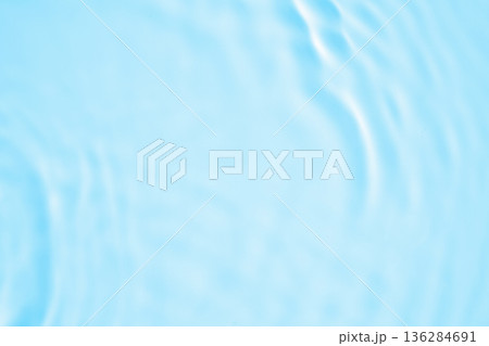 Abstract transparent water shadow surface texture natural ripple on blue background Abstract transparent water shadow surface texture natural ripple on blue background 136284691