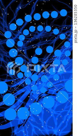 Blue sphere 136285350