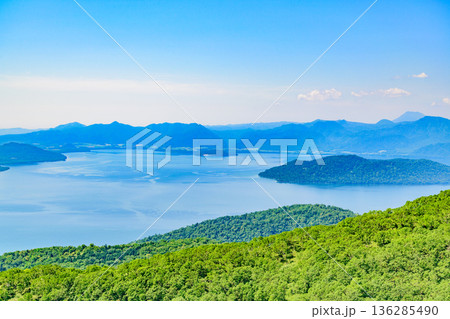 爽快 北海道 屈斜路湖展望台 136285490