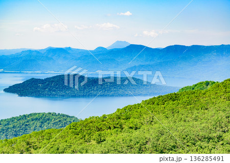 爽快 北海道 屈斜路湖展望台 136285491