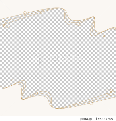 Simple design frame of curved lines, waves, background, square size Simple design frame of curved lines, waves, background, square size 136285709