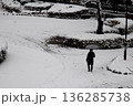 東京の雪景色 136285738