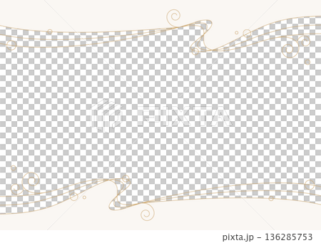 簡約設計框架，波浪，曲線背景 136285753