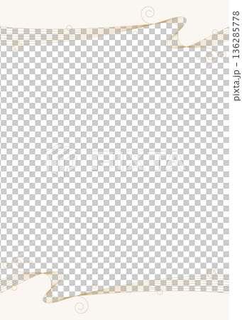 Simple design frame of curved lines, waves, background, portrait orientation Simple design frame of curved lines, waves, background, portrait orientation 136285778