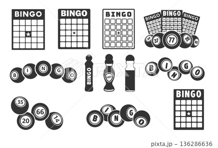 Bingo svg, Bingo sports silhouette, Bingo card svg, Bingo ball svg, Bingo dauber silhouette, Bingo logo, Bingo vectors. 136286636