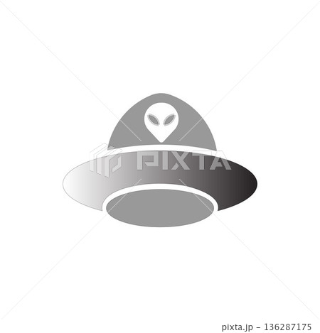 flat in black and white mobile application hat 136287175