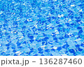 Abstract Blue Water Texture with Ripples and Reflections 136287460