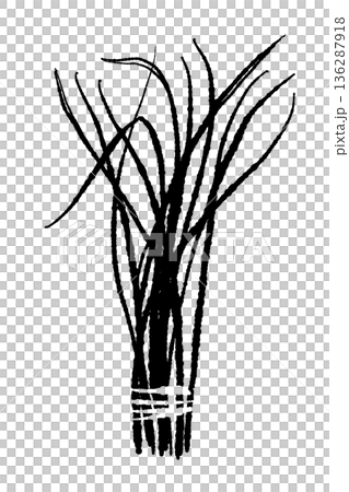 圖中展示了市面上販售的那種香茅捆。 136287918