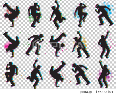 霹靂舞輪廓 136288104