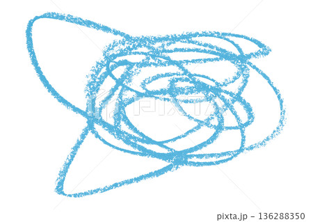 light blue pencil strokes isolated on transparent background 136288350