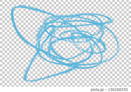 light blue pencil strokes isolated on transparent background 136288350