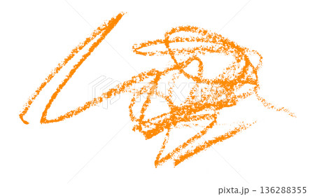 orange pencil strokes isolated on transparent background orange pencil strokes isolated on transparent background 136288355