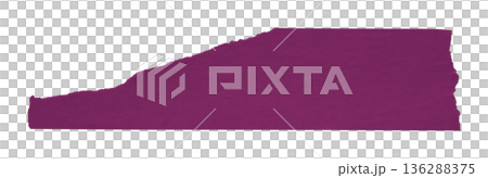 purple crumpled torn tape isolated on transparent background. purple crumpled torn tape isolated on transparent background. 136288375