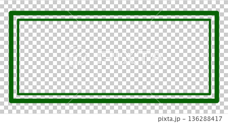 Green simple double line frame Green simple double line frame 136288417