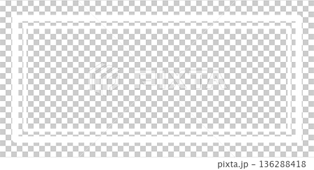 White simple double line frame White simple double line frame 136288418