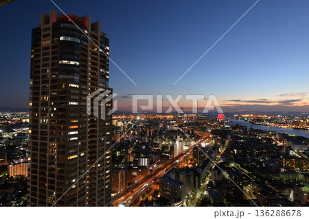 アートホテル大阪ベイタワーからの夜景 アートホテル大阪ベイタワーからの夜景 136288678